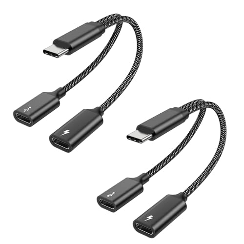 MOGOOD USB C Splitter USB C to USBC Female Adapter USB Y Splitter Cable(NOT for Monitor) C Male to 2 C Female Cord Double Type C Port Hub Type C Charging Split Adapter for Mac,Xbox One,Laptop MOGOOD USB C Splitter USB C to USBC Female Adapter USB Y Splitter Cable(NOT for Monitor) C Male to 2 C Female Cord Double Type C Port Hub Type C Charging Split Adapter for Mac,Xbox One,Laptop