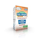 Pharmacist Choice Poly-Vitamin Drops w/ Iron Supplement for Infants and Toddlers - Liquid Fruit Flavor, No Artificial Colors, Gluten Free, Lactose Free & Alcohol Free - SDI-VDPI