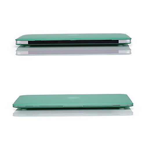 Ruban Case Compatible With Macbook Air 13 Inch (Models: A1369 & A1466, Older Version 2010-2017 Release), Slim Snap On Hard Shell Protective Cover,Green #TOP3