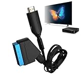 【Installation Plug & Play Sans Pilote】 Ce peritel HD fonctionne sans logiciel ni pilote, il suffit de brancher et d’utiliser. L’adaptateur peritel HD intègre une alimentation USB pour garantir une conversion stable, réduisant les interférences et améliorant la qualité du signal vidéo et audio pendant la lecture prolongée.