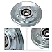 BQLZR 73x10mm Silver Iron Bearing Steel Cable Pulley V-Shape Wheel Bearing Idler Pulley Load-Bearing 215KG for Gym Equipment Garage Door Opener