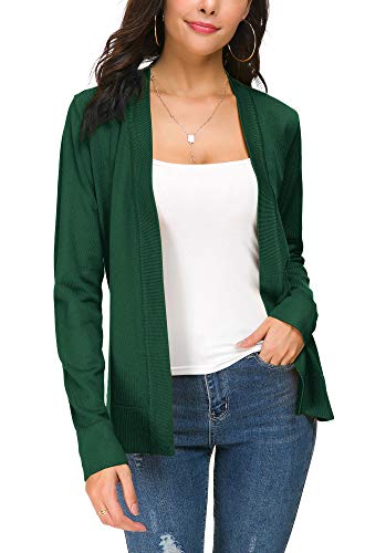 Image of EXCHIC Women's Long Sleeve Open Front Cardigan Sweater Lightweight Casual Knit Sweaters