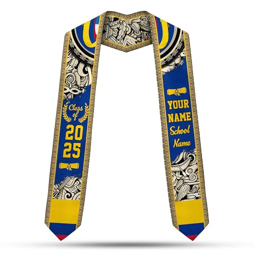 Mostefy Personalized Colombia Graduation Stole Sash 2025, Custom Colombians Graduation Sash, Congratulation Gifts