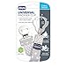 Chicco Two-in-One Pacifier Clip with Loop and Ring Attachments | Loop for Teethers and Small Toys | Ring Included for Knob-Style Pacifiers | Secure Clasp is Gentle on Clothing | Grey