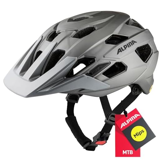 Zacro Fahrradhelm mit Rücklicht - CE Zertifiziert Bike Helmet mit Auswechselbaren Innenfutter und Abnehmbarer Sonnenblende, Verstellbar Mountainbike Helm 54-63cm für Herren Damen, Grau 5 ALPINA Unisex - Erwachsene, PLOSE MIPS Fahrradhelm, dark-silver matt, 57-61 cm