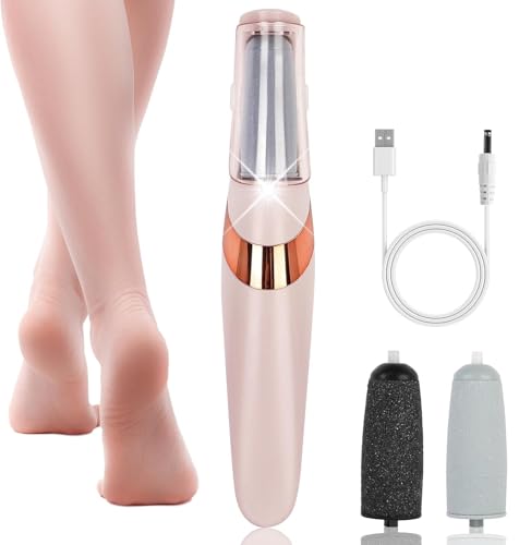 Feelon Foot Callus Remover for Dead Skin, Rechargeable Pedicure Device for Women's Feet with 2...