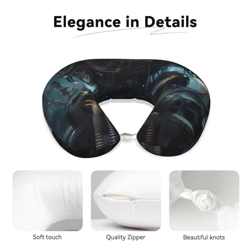 Almohada de espuma viscoelástica negro tamaño único miniatura 3