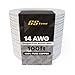 14 Gauge (American Wire Ga) Tinned Pure Copper Red Black Duplex Sheathed Marine Boat Wire. | Cable Length: 100 FT (Also Available in 50 FT roll)