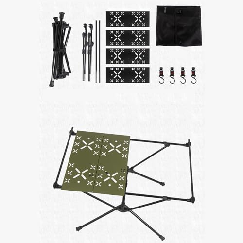Table de camping portable et pliable résistant à la chaleur du barbecue - 6