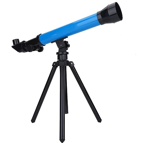 Omquot Telescope Educational Monocular Space Astronomical Toy for Kids with Stand, Portable Beginner 20X 40X 60X Eyepieces Adjustable Angle, Tough ABS Material, Gift For Little Astronomers (Blue) - Image 8
