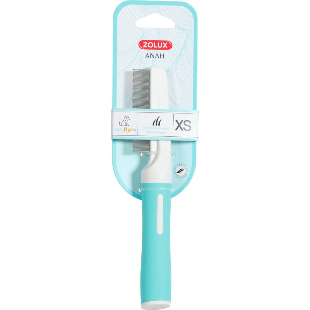 Zolux-Peigne a puces 70 Dents, Taille XS. 20 cm. Gamme ANAH, pour Chiots.-ZO-470849