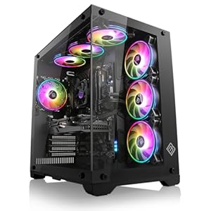 Gaming PC mit Windows 11 Home | AMD Ryzen 7 8700F 8X 4.1 GHz | RX 9060 XT (16 GB) | 2000 GB M.2 NVMe | 64 GB DDR5 RAM | WLAN | Computer für Zocker, Gamer Desktop Rechner zum Spielen | A14772