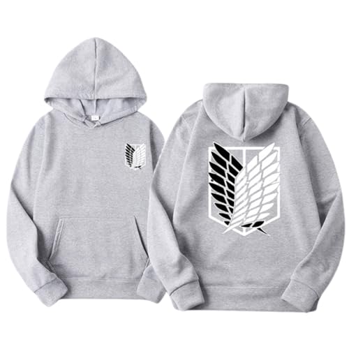 Satdflie Anime Attack on Titan Felpe Levi Ackerman Pullover Wings