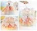 Dog Butterfly Wing Mesh Dress Kawaii Puppy Clothes Princess Pearl Bow Skirt Cooling for Summer Outfits Pet Apparel (X-Large,Rosepink)