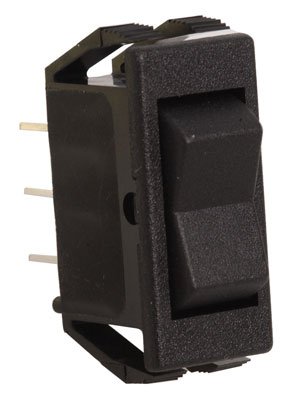 Rocker Switch Panel Snap in Single Pole Double Throw Black 16 Amp 3-4Hp @ 125 Volt AC