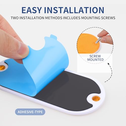 Image of 10 Pack Oval Reflectors Yellow Self Adhesive Or Drill Mount Quick Mount for Driveway Fence Gate Posts Trailers Safety Reflectors Automobiles Boats Mailboxes Reflector