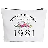 40th Birthday Gifts for Women Daughter Bestie Mom Aunt BFF Friends Teacher Boss Coworker-Making The World Since 1981- 40 Years Old Gifts Ideas For Women Turning 40 for Wife Sisters Her
