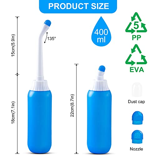 Xmyunsong Peri Bottle For Postpartum Care Perineal Spray Peri Bottle Postpartum Essentials Travel Bidet Cleansing Feminine Care Portable Travel Bidet Douche Bottle For Women Men Baby 13.5Oz（Blue） #TOP3