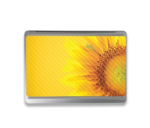 Image of MightySkins Carbon Fiber Skin Compatible with Microsoft Surface Laptop Studio 2 (2023) Full Wrap Kit - Sunflower Yellow | Protective, Durable Textured Carbon Fiber Finish | Made in The USA