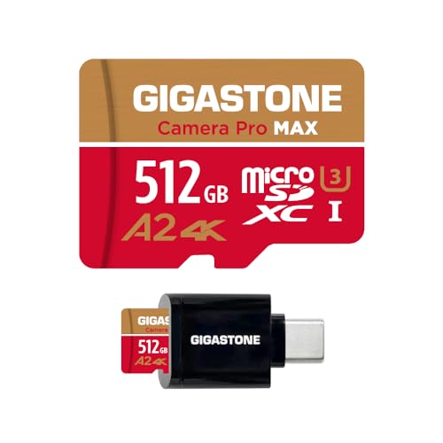y5Nۏ؁zGIGASTONE }CNSDJ[h 512GB Camera Pro MAX Type CJ[h[_[t 4K Ultra HD rfI^ Gopro ANVJ X|[cJ 4KQ[mF 160MB/s UHS-