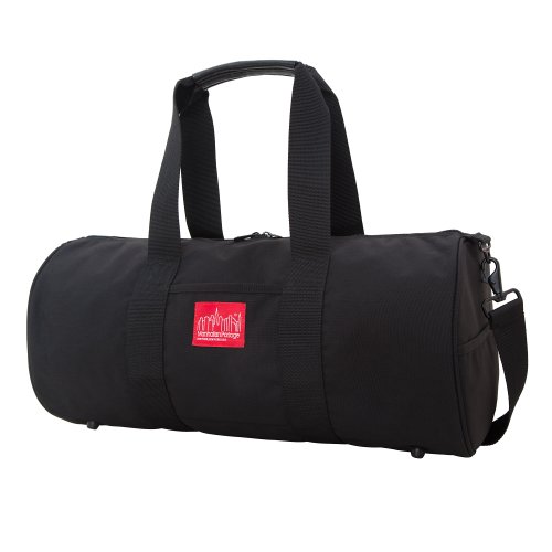 Manhattan Portage Chelsea Drum Bag Hold-All Duffle Bag with Detachable Shoulder Strap External Pockets and Keychain Hook Perfect for Travel, Work and Daily Use (Black, Large)