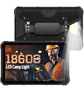Ulefone Armor Pad 2 Tablet Rugerizzato, 16 GB + 256 GB+TF 2 TB, 18600 mAh/33 W, 11 Pollici Tablet, Android 13 IP68 Antiurto, Fotocamera 48 MP + 16 MP, Impermeabile Dual SIM 4G, NFC GPS OTG