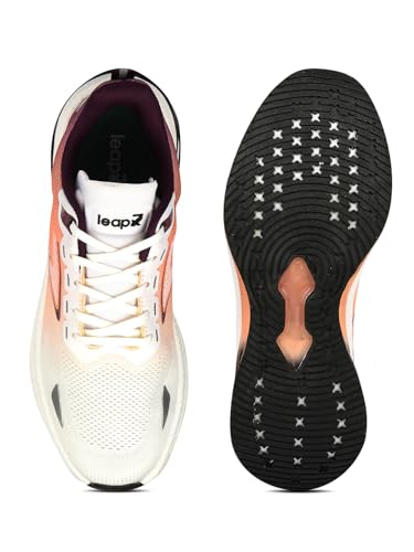 Image of Liberty Leap7x Moscow-6 Lacing Sports Running Shoes for Men - Tan | Comfortable and Durable Lace-Up Closure - Suitable for Lacing Walking, Gym, Jogging, Outdoor Shoes for Gents - Cushioned Footbed