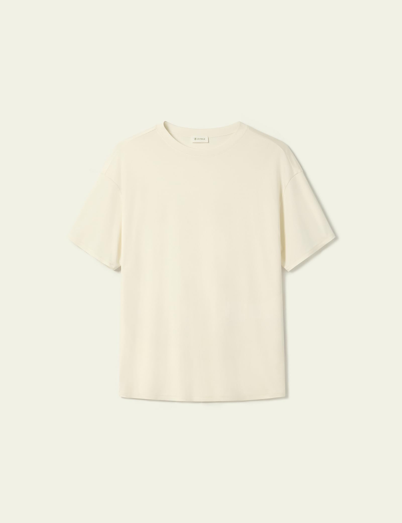 LilySilk 100% Seide Jersey übergroße T-Shirt lose Stil Kurze Ärmel Sommer lässige T-Stücke