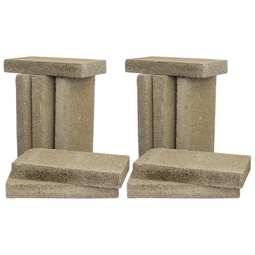 US Stove Company FireBrick 4.5 x 9 x 1.25 Inch Wood Stove Ceramic Fire Bricks (12 Bricks)