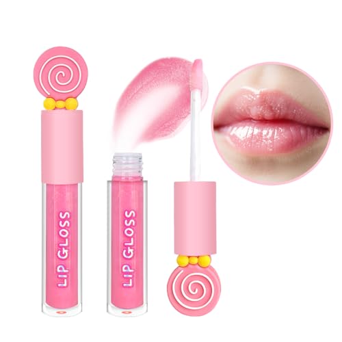 M&U MAKE YOU UP MU 6pc Candy Sweet Lip Gloss Set for Kids - 1 Straight Stick, 2 Ice Cream and 2 Candy Balms, Non-Toxic Girls Birthday Gift, Fun Theme Party Favors 5-PIECE