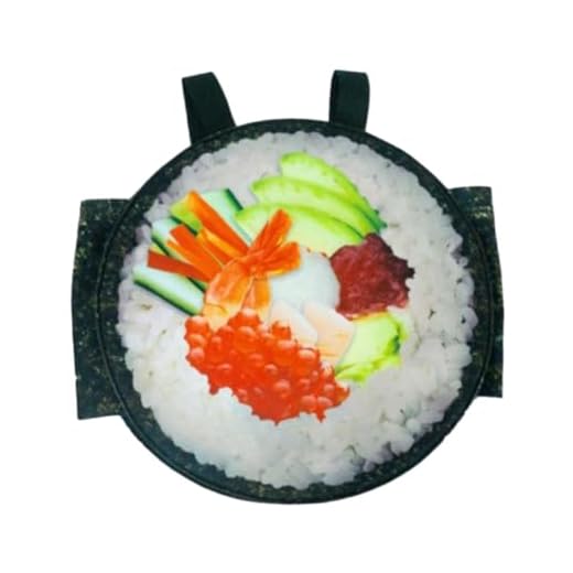 Perfeclan Rollo de Sushi Disfraz de Halloween Cosplay Decorativo para fotografía Prop Puesta, Adulto