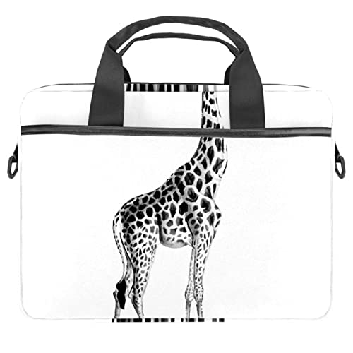 Sac ordinateur 13-14.5 pouces girafe vintage et djembé pour transport quotidien