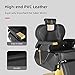 LUXMARS Salon Chair Barber Chair Hydraulic Recline Barber Chairs Hair Chair for Barbershop Hair Salon Equipment Styling Chair with Heavy Duty Hydraulic Pump Black Gold