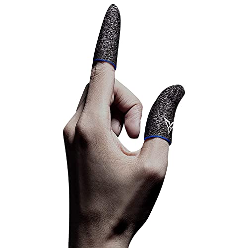MODJUEGO Gants de jeu ultra fins et sensibles - Anti-transpiration - Pour jeu mobile PUBG - Fibre argentée Cover