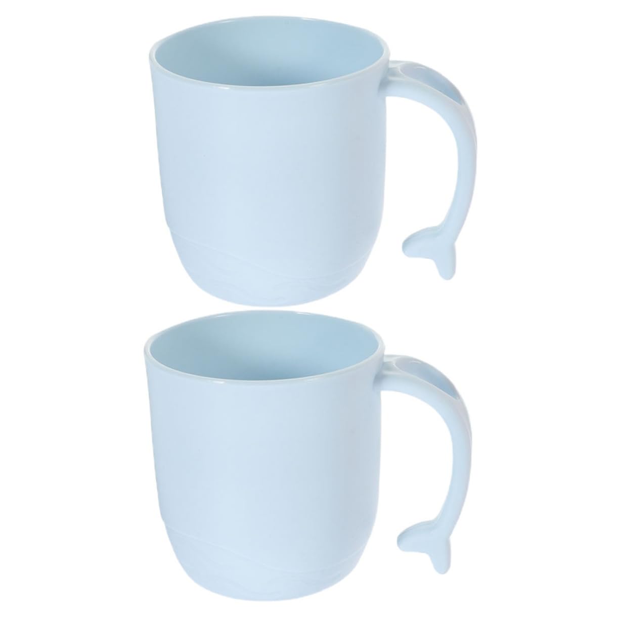STOBAZA 2pcs Dolphin Toothbrush Storage Cups Reusable Bathroom Mouthwash Drinking Cups Cute Design for Boys and Girls Easy to Clean Bathroom Accessories