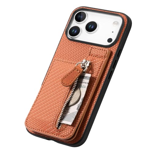 Pochette portefeuille pour iPhone 17 Pro Max antichoc avec zip SDL - 4