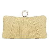 DODAMOUR Bolsa clutch de lantejoulas para noite com alça de anel de strass, bolsa transversal com glitter ou bolsa portátil, bolsa de corrente conversível para casamentos, festas, galas, eventos