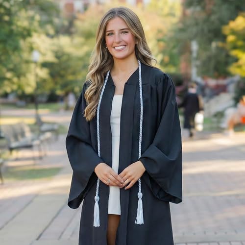 Image of GraduationMall Graduation Polyester Honor Cord 68 inch SkyBlueWhite