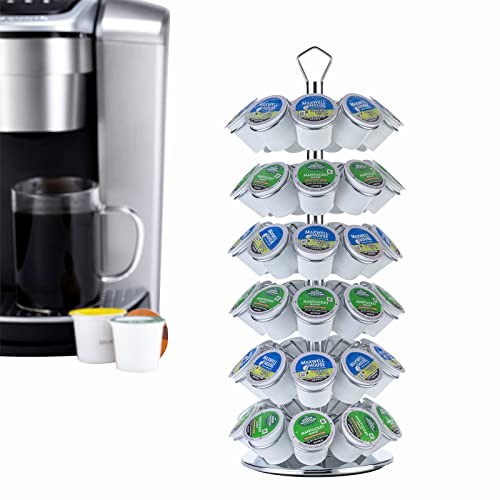 Rice Rat K Cup Holder Storage Coffee Capsules Pod Holder Carousel 6 Tier Compatible With 54 K-Cup Pods cover