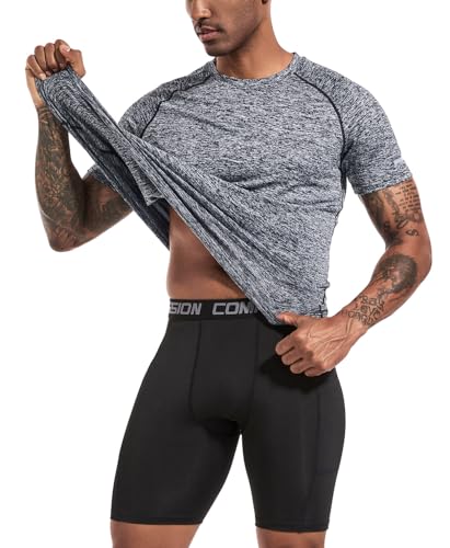 Image of Boyzn 1 or 3 Pack Men's Workout Running Shirts, Dry Fit Moisture Wicking T-Shirts, Sports Gym Athletic Short Sleeve Shirts