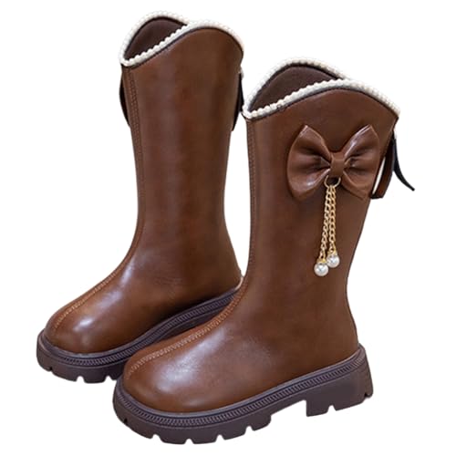 Botte faux cuir garçon et fille au fini haut de gamme pour l'hiver