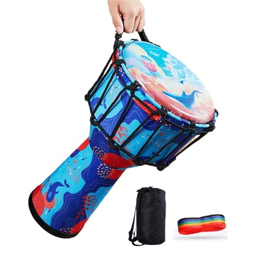 BMOZRM(ȂU) AtJ Wx vdl p[JbV _ubJh Mhk[h Djembe Drum {S 8`10C` nhh l qp ŉt(Large 10+accessories)