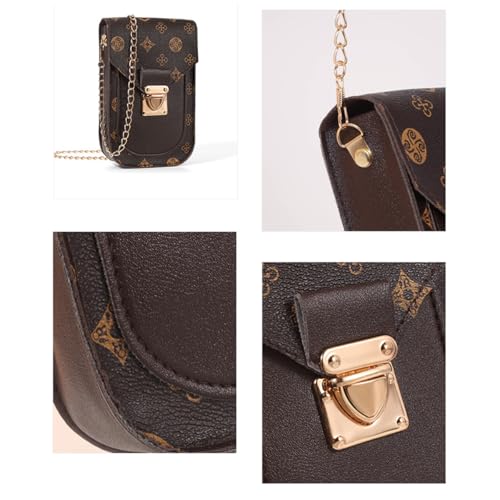 Small Crossbody Bags for Women, Fashion Printing Pattern PU Cell Phone Purse Shoulder Handbag for Daily Travel4