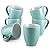 DOWAN Coffee Mugs, 17 Oz Mug Gift Set for Dad, Ceramic Mugs for Coffee Tea and Cocoa, Coffee Cup Set of 6 for Women Men, Turquoise