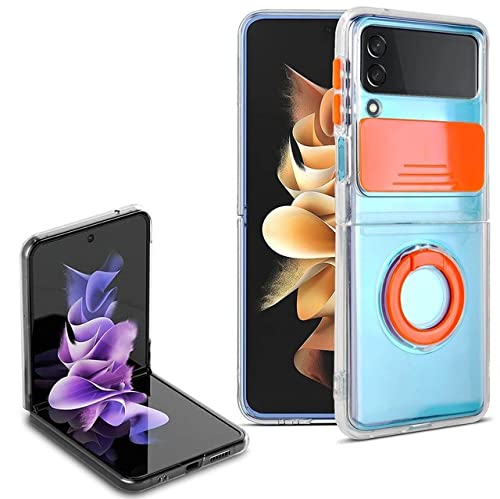 Coque silicone souple pour Samsung Galaxy Z Flip4 antichoc avec anneau