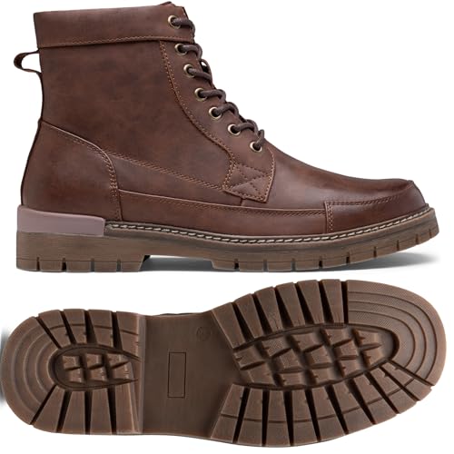 Image of Jousen Mens Boots Casual Motorcycle Boot for Men Chukka Zipper Combat Botas Para Hombre Fashion