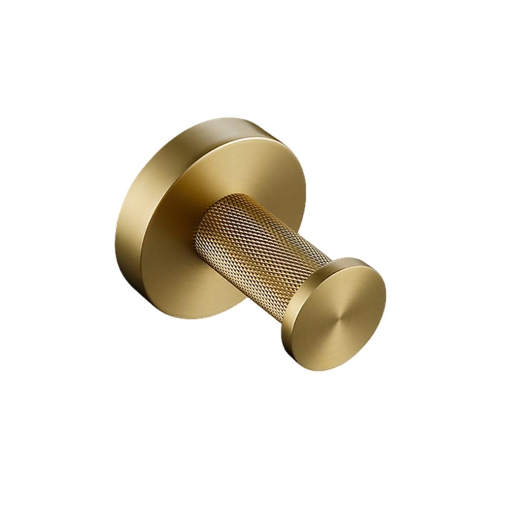 Accessoires de salle de bain or brossé pour créer un havre de paix intime et chaleureux