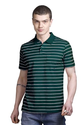 Image of GODFREY Half Sleeve Cotton Polo T Shirt for Man with Pocket - Regular fit Men Tshirts
