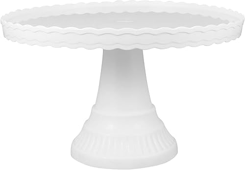 Luxshiny Estante de exhibición de cupcakes, soporte redondo de plástico para postres, cupcakes, soporte para aperitivos para Navidad, Halloween,