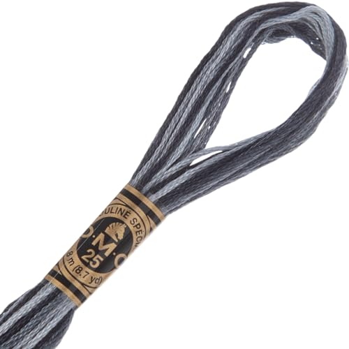 Image of Hobby Lobby DMC Cotton Embroidery Floss - 53 Variegated Steel Gray DMC | Set of 12